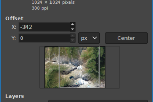 GIMP-set image canvas size
