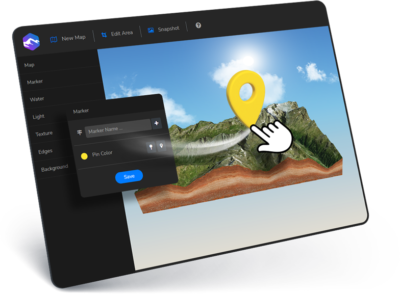 3D Map Maker | Create Custom 3D Maps Online