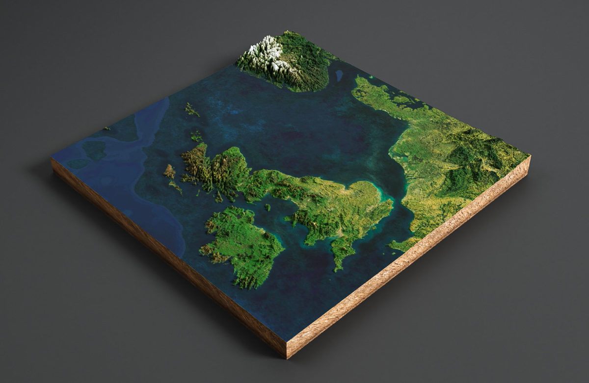 UK And Northern Ireland 3D Map | Create Custom 3D Maps Online