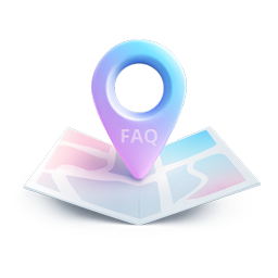 3D map FAQ help icon for troubleshooting