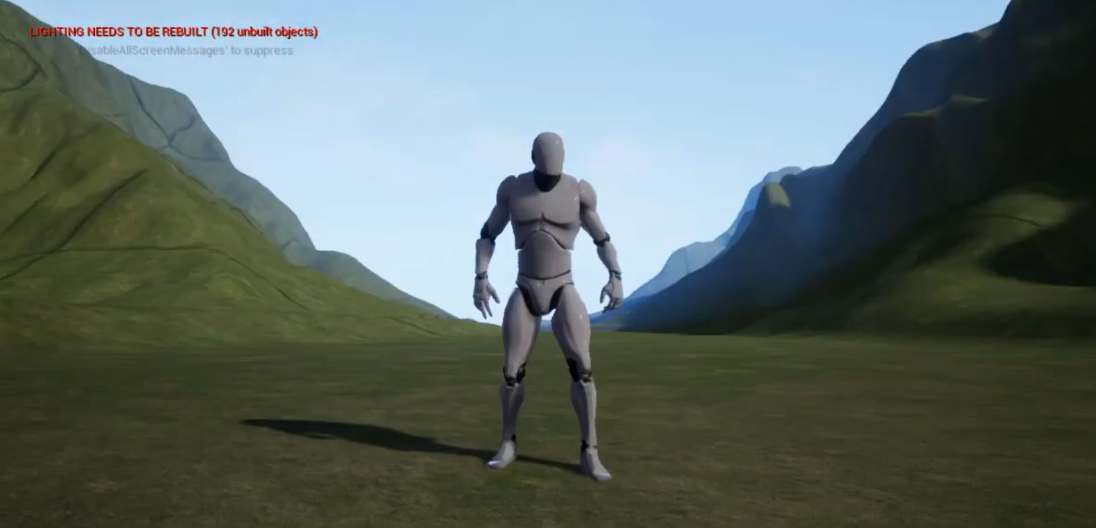 Unreal-Engine-tutorial-–-creating-3D-terrain-from-a-heightmap Unreal Engine heightmap terrain – final landscape view