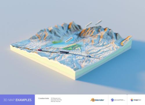 Examples - 3d-mapper.com - Create Custom 3D Maps Online